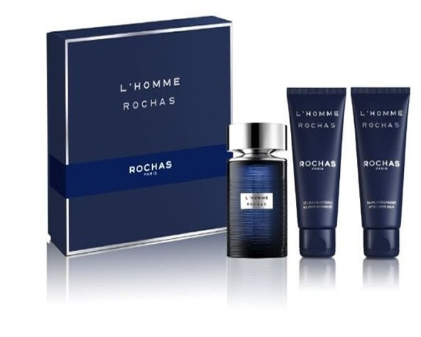 Rochas L'Homme Rochas Geschenkset 100ml EDT + 100ml Shower Gel + 100ml Body Lotion