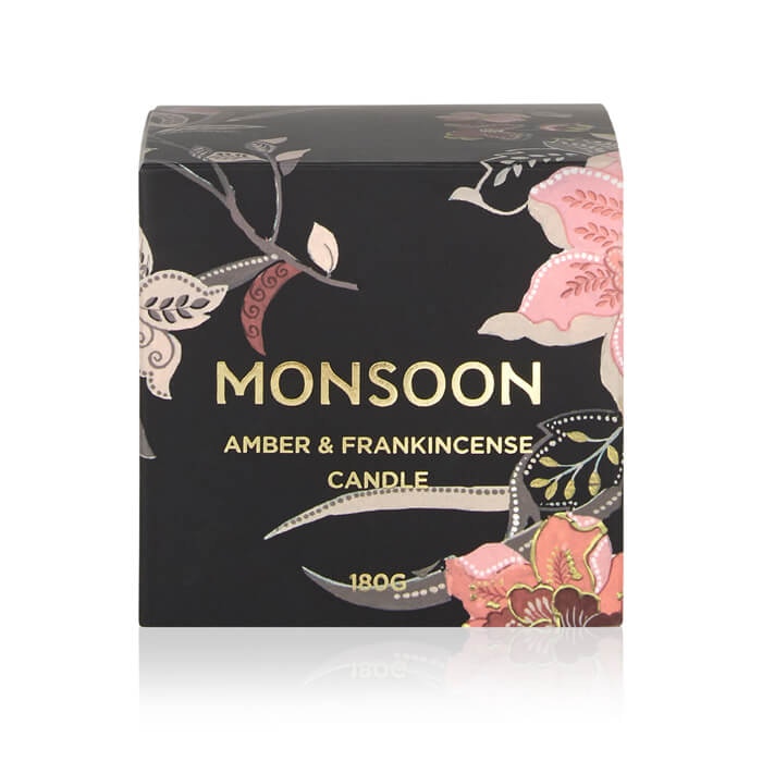 Monsoon Amber & Frankincense Geurkaars 180g
