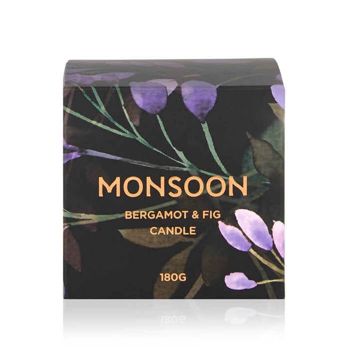 Monsoon Bergamot & Fig Geurkaars 180g