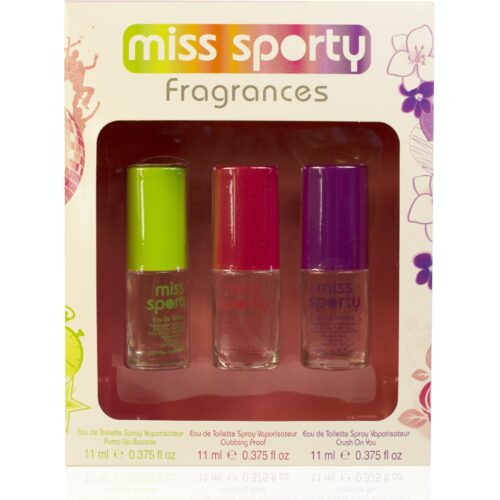 Miss Sporty Geschenkset 11ml Pump Up Booster EDT + 11ml Clubbing Proof EDT + 11ml Crush On You EDT