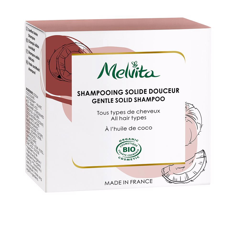 Melvita CHAMPÚS Y ACONDICIONADORES champú sólido suavidad 55 gr
