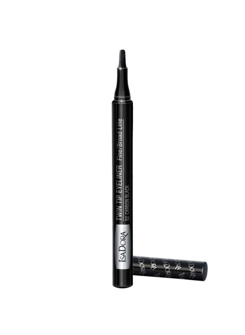 IsaDora Twin Tip Eyeliner 1ml - 52 Carbon Black