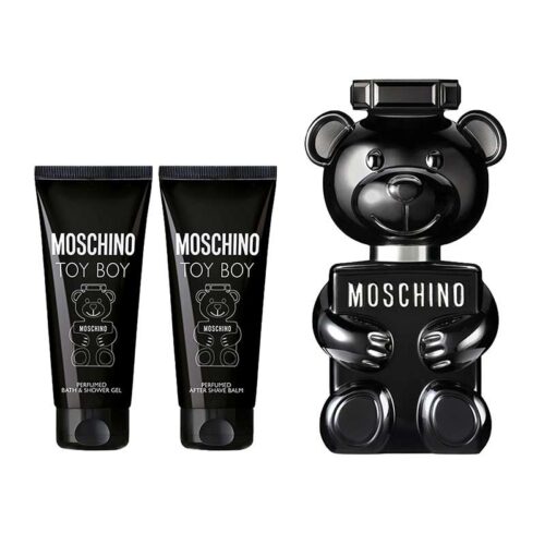 Moschino Toy Boy Geschenkset 50ml EDP + 50ml Aftershave Balsem + 50ml Bad- & Douchegel