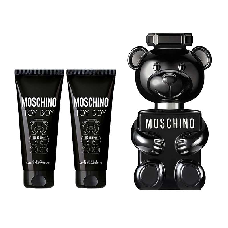 Moschino Toy Boy Geschenkset 50ml EDP + 50ml Aftershave Balsem + 50ml Bad- & Douchegel