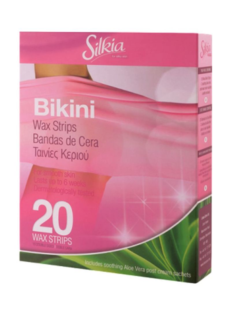 Silkia Aloe Vera Bikini Wax Strips 20 Stuks