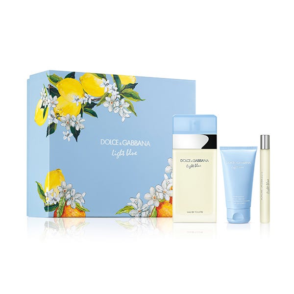 Dolce & Gabbana Light Blue Geschenkset 100ml EDT + 50ml Body Crème + 10ml EDT