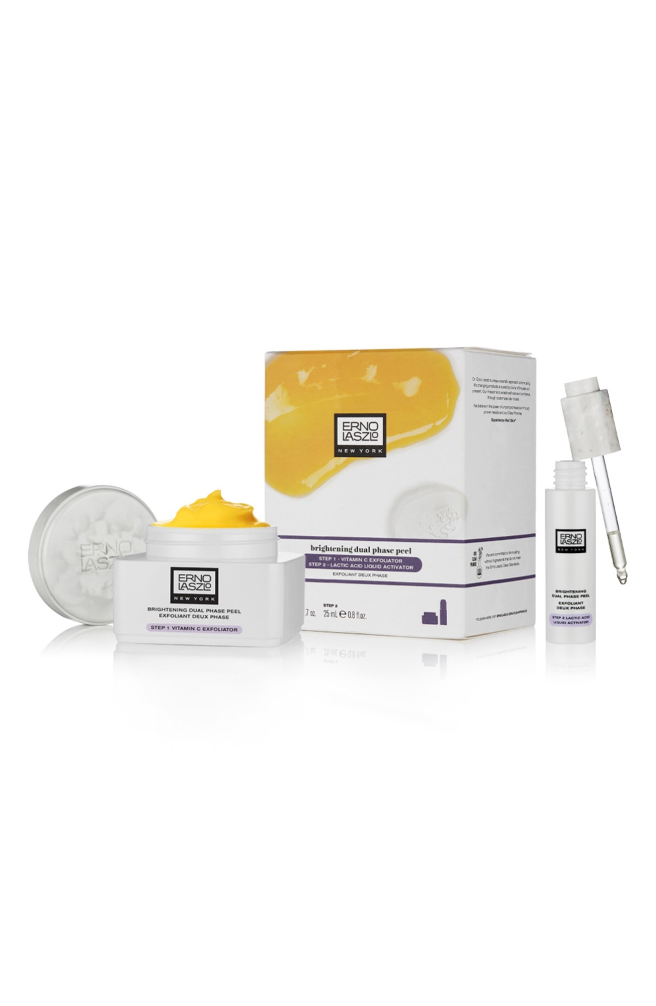 Erno Laszlo Brightening Dual-Phase Peel Geschenkset 50ml Exfoliator + 25ml Peel