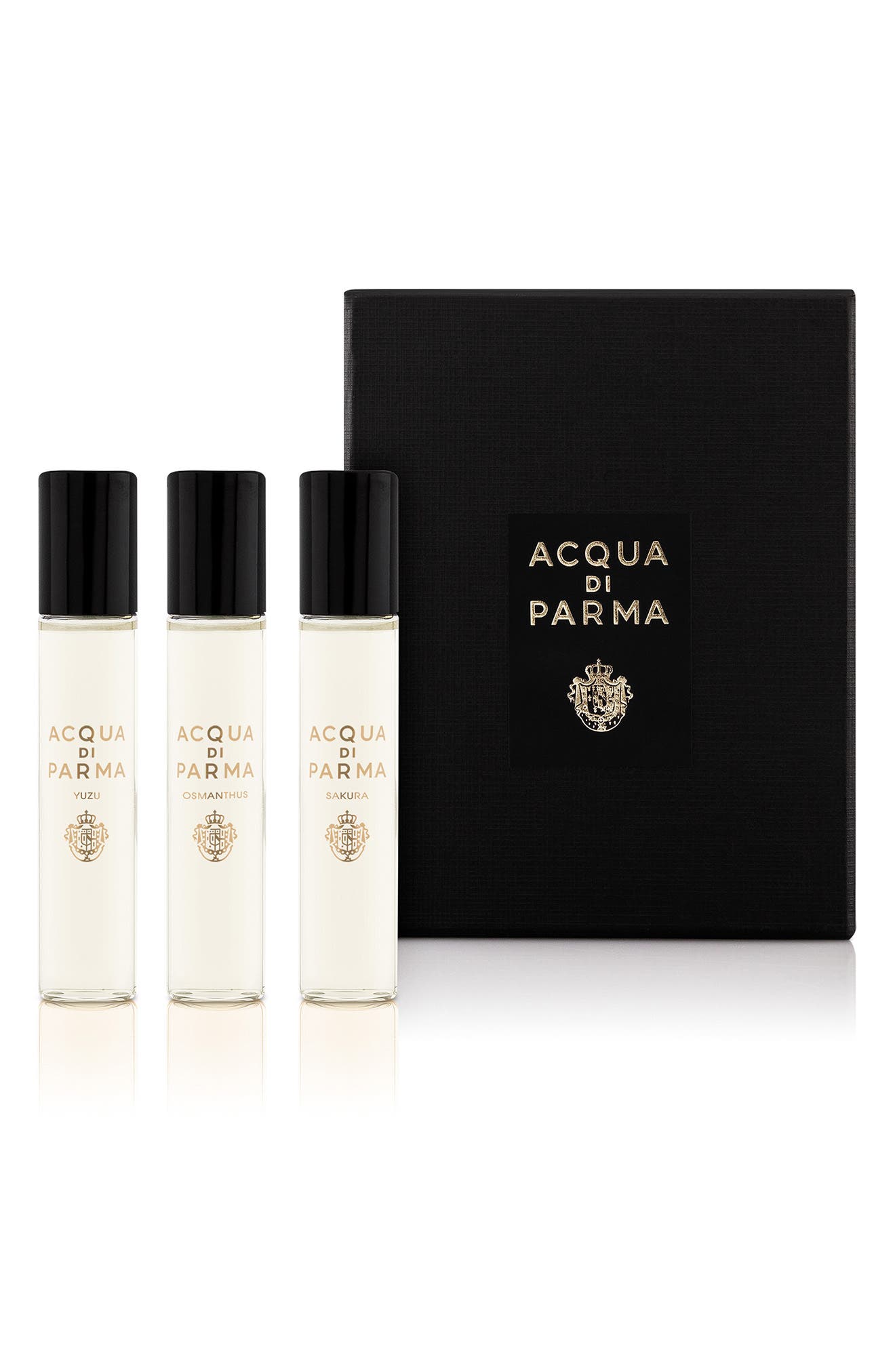 Acqua di Parma Signatures of the Sun Geschenkset 12ml Yuzu EDP + 12ml Osmanthus EDP + 12ml Sakura EDP
