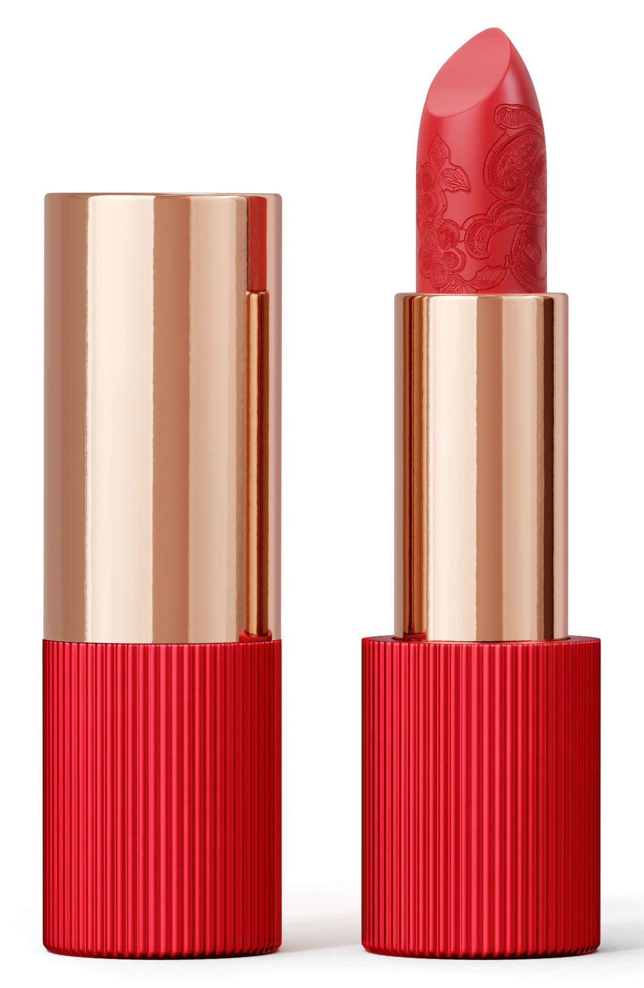 La Perla Matte Silk Lipstick - #103 - Coral Red - 3.5g