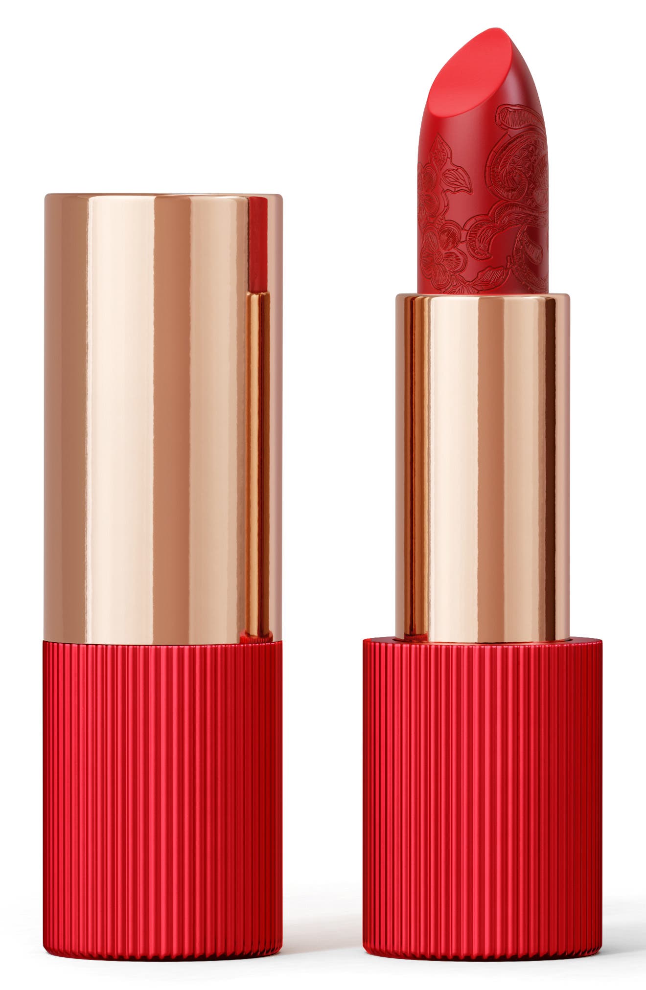 La Perla Matte Silk Lipstick - #105 - Poppy Red - 3.5g