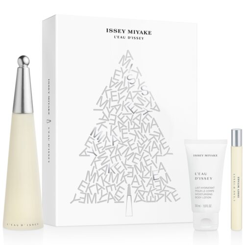 Issey Miyake L'eau d'Issey Geschenkset 100ml EDT + 50ml Body Lotion + 10ml EDT Reisspray - Christmas Edition
