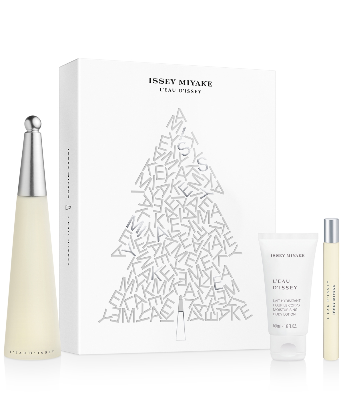 Issey Miyake L'eau d'Issey Geschenkset 100ml EDT + 50ml Body Lotion + 10ml EDT Reisspray - Christmas Edition
