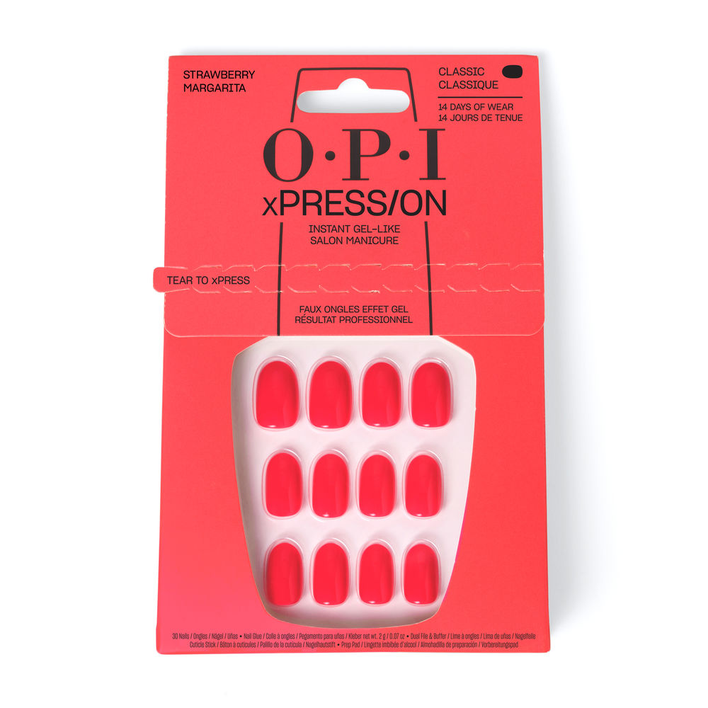 OPI xPRESS/ON Artificial Nails Iconic Shades #Strawberry Margarita 30 u