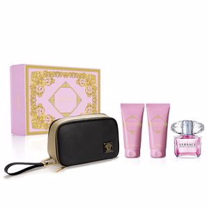 Versace Bright Crystal Geschenkset 90ml EDT + 100ml Body Lotion + 100ml Douchegel + Toilettas