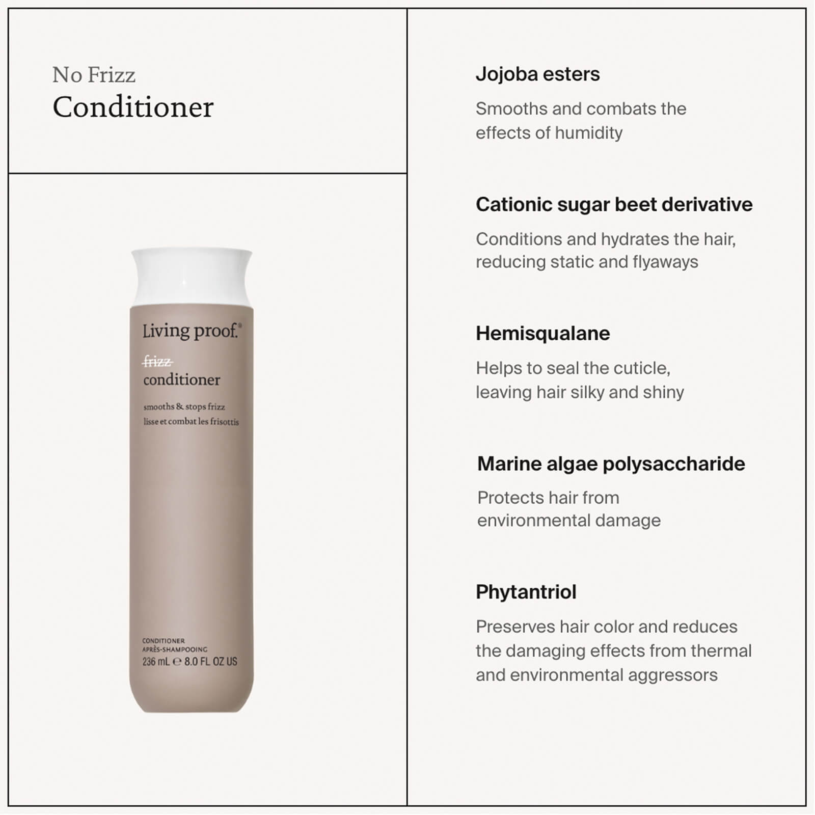Living Proof No Frizz Conditioner 236ml - Afbeelding 2