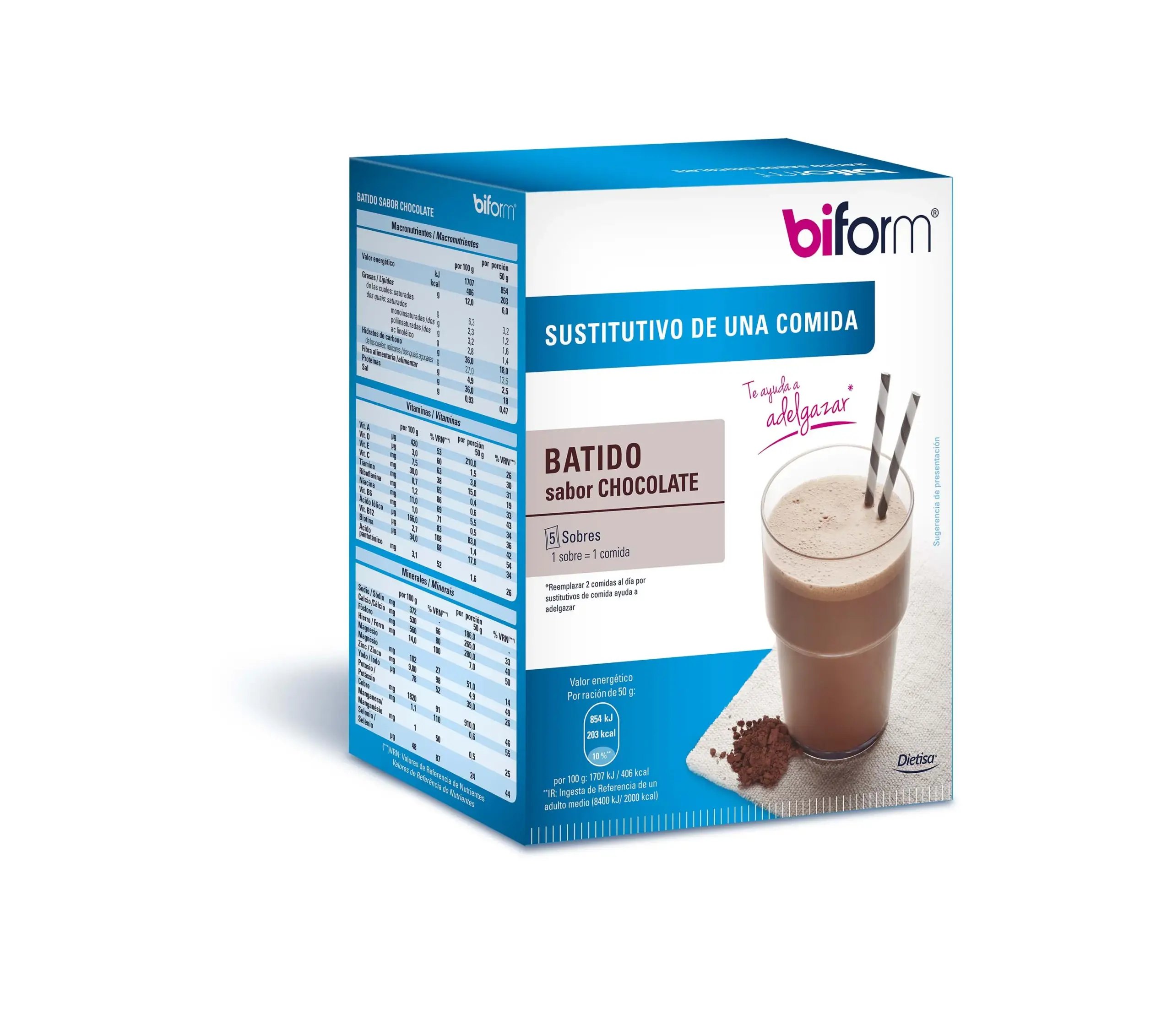 Biform Batido Chocolate 5 Sobres