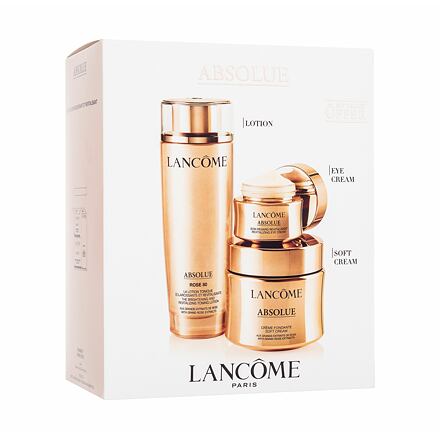 Lancôme Absolue Power Trio Geschenkset 150ml Rose Toning Lotion + 60ml Soft Cream + 20ml Oogcrème