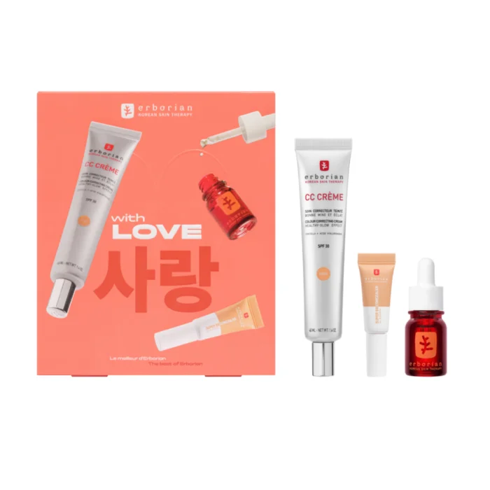 Erborian CC Crème Colour Correcting Cream Spf30 Doré 40ml Set 3 Pieces