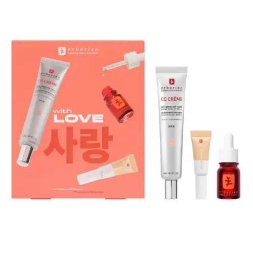 Erborian CC Crème Colour Correcting Cream Spf30 Clair 40ml Set 3 Pieces