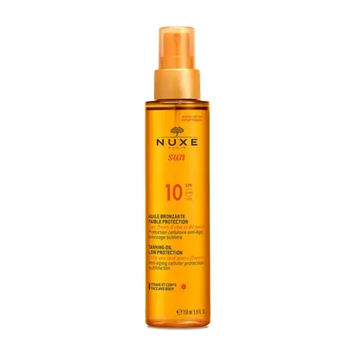 Nuxe Sun Taning Oil Face And Body Spf10 150ml