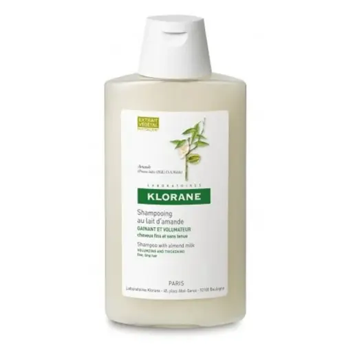 Klorane Amandelmelk Shampoo | Unisex 400ml Fijn Haar | Volume Glanzend