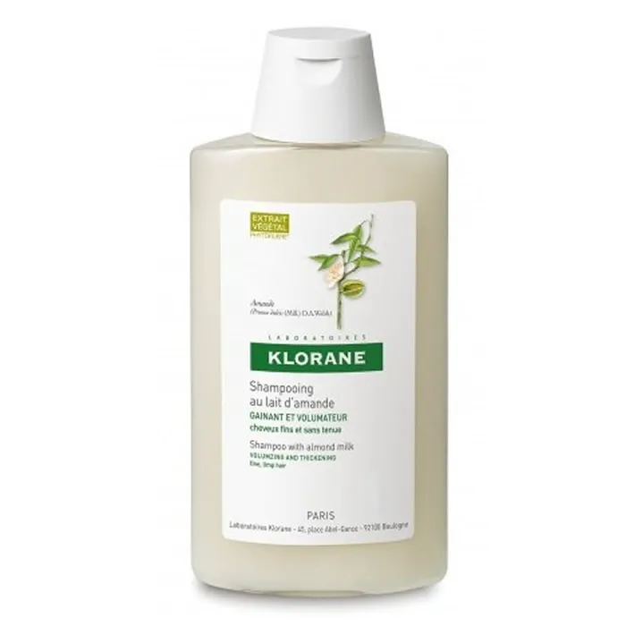 Klorane Amandelmelk Shampoo | Unisex 400ml Fijn Haar | Volume Glanzend