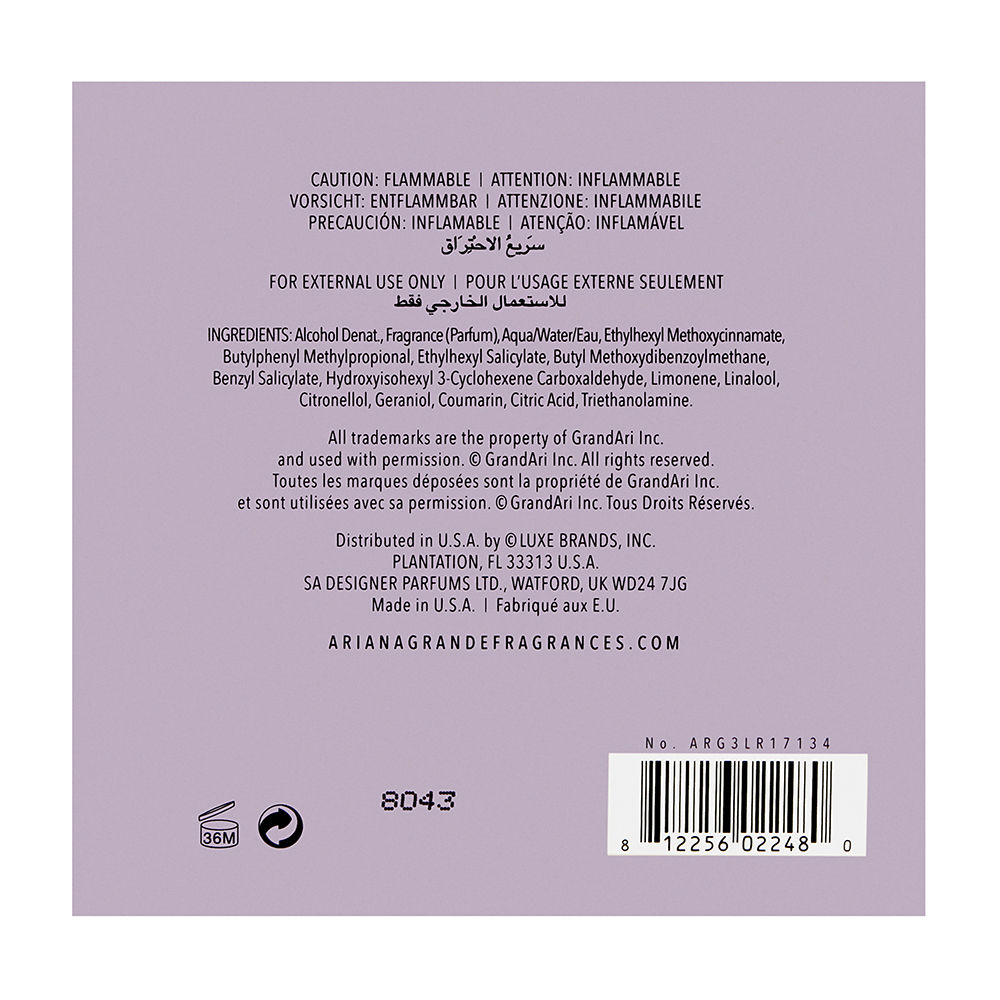 Ariana Grande Moonlight Eau de Parfum 100ml Spray