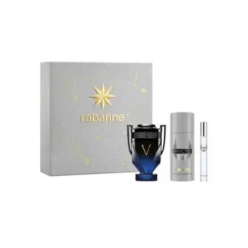 Rabanne Invictus Victory Elixir Eau De Perfume Spray 100ml Set 3 Pieces