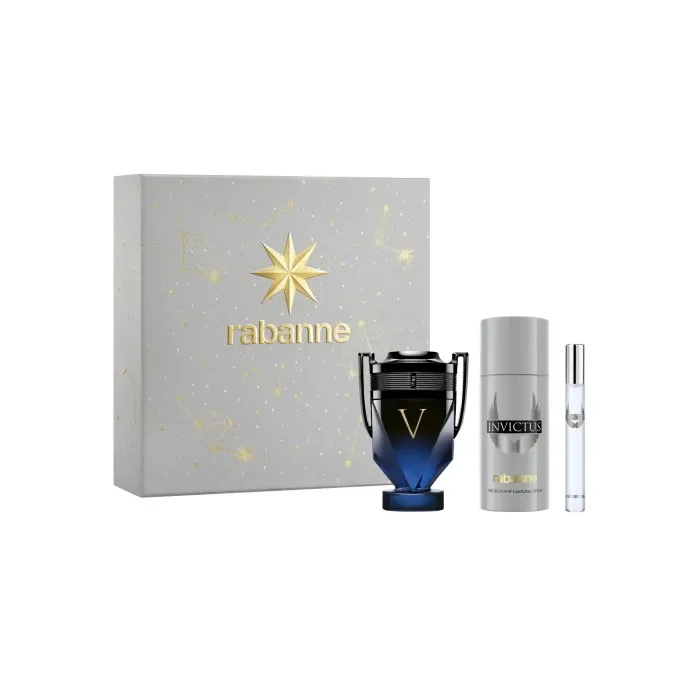 Rabanne Invictus Victory Elixir Eau De Perfume Spray 100ml Set 3 Pieces