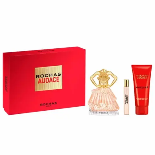 Rochas Audace Eau De Perfume Spray 90ml Set 3 Pieces