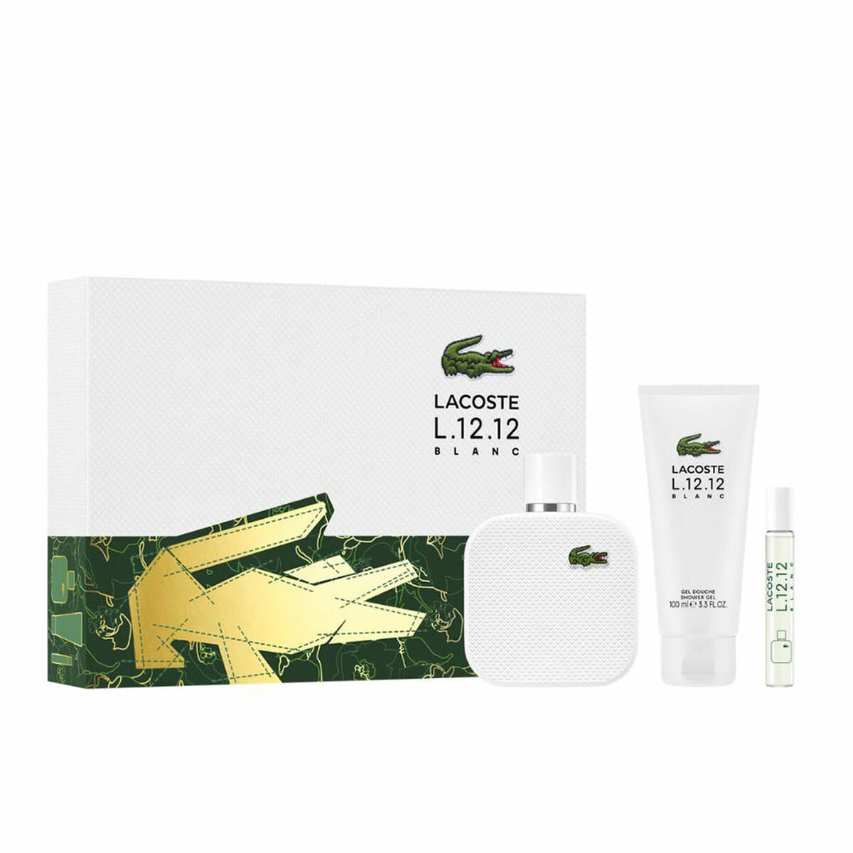 Parfumset voor Heren Lacoste L. 12 .12 POUR LUI 3 Onderdelen