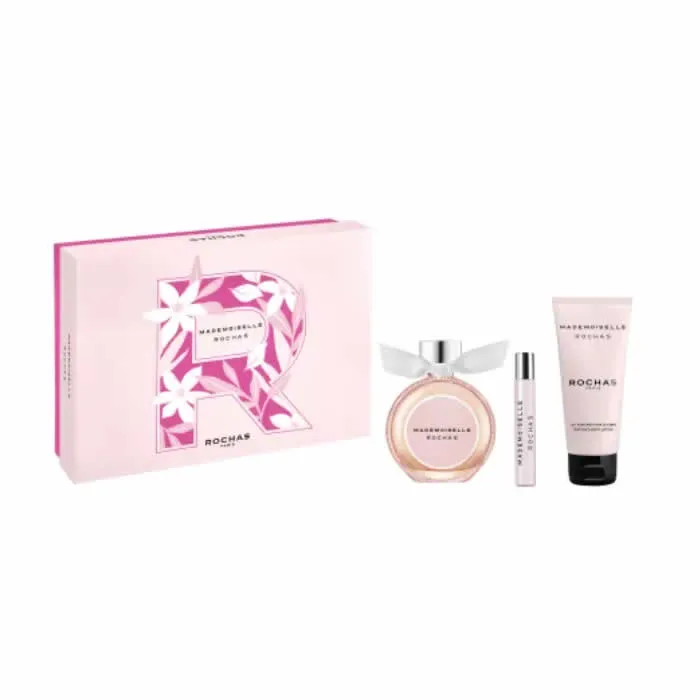 Rochas Mademoiselle Rochas Eau De Parfum Spray 90ml Set 3 Pieces