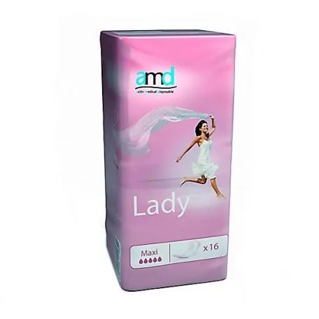 Amd Protector Absorbente Femenino Maxi 16 Unidades Active Medical