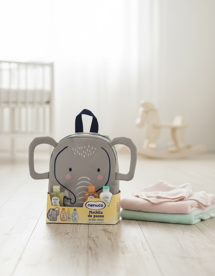 Nenuco ELEPHANT BACKPACK CASE 4 pcs - Afbeelding 2