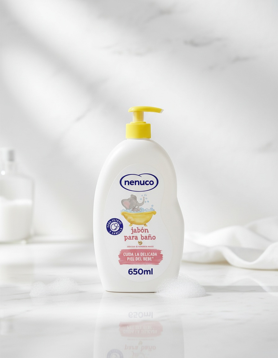 Nenuco MOISTURIZING BATH with sweet almond milk 650 ml - Afbeelding 2