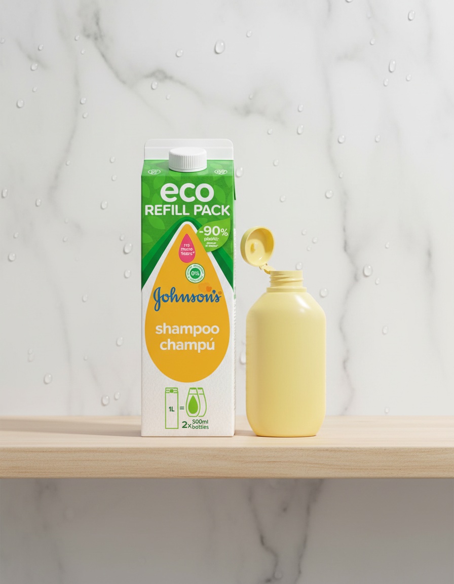 Johnson's Baby ECO REFILL PACK BABY original shampoo 1000 ml - Afbeelding 2