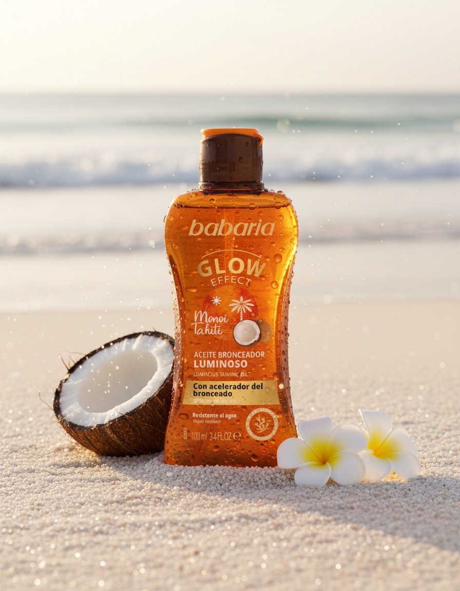 Babaria SOLAR OIL MONOI TAHITI luminous oil 100 ml - Afbeelding 2