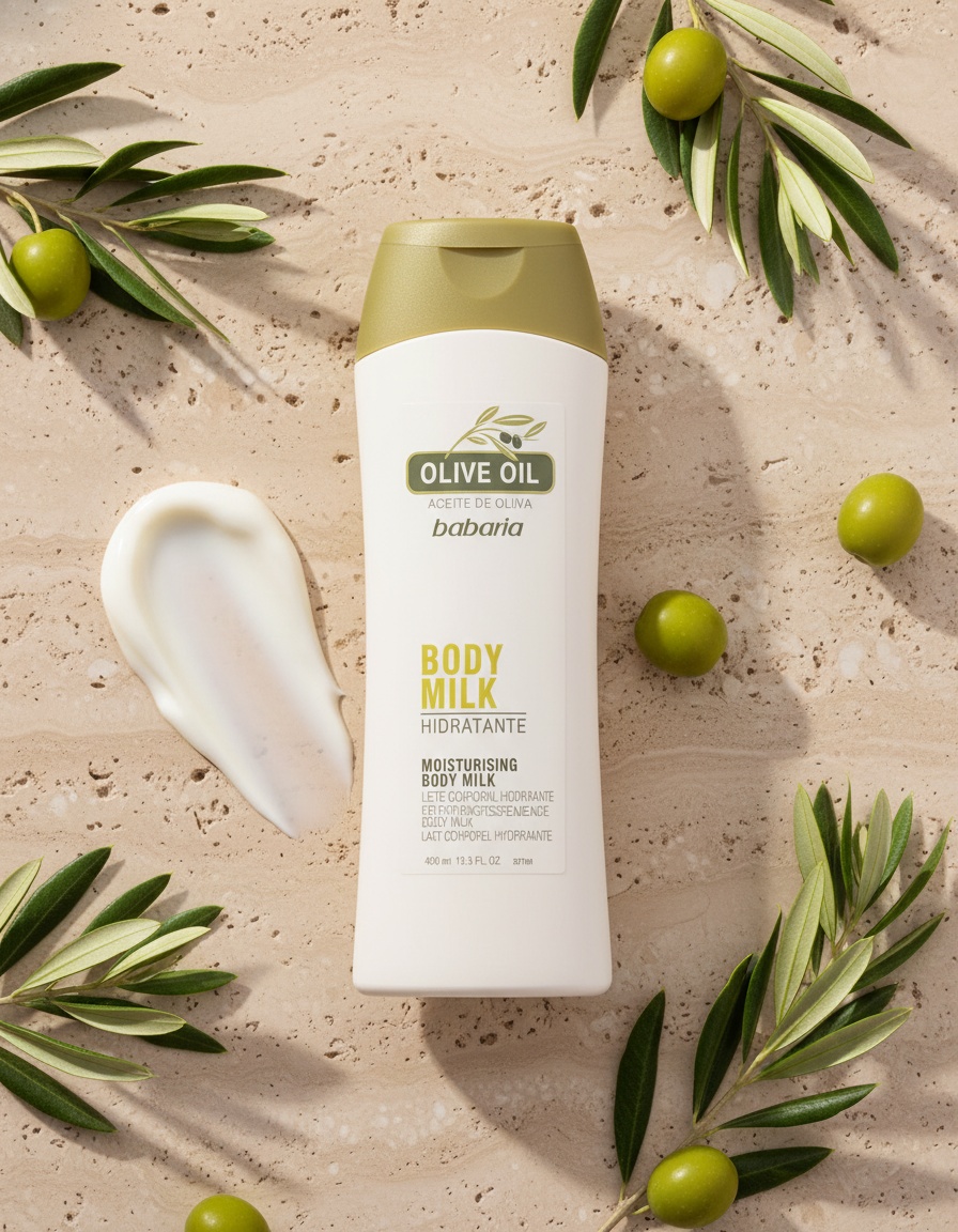 Babaria OLIVE OIL moisturizing body milk 400 ml - Afbeelding 2