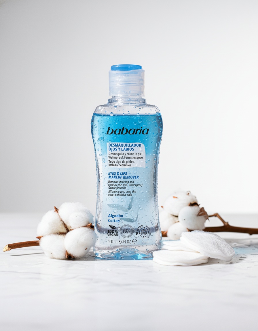 Babaria BIPHASE MAKEUP REMOVER eyes-lips 100 ml - Afbeelding 3