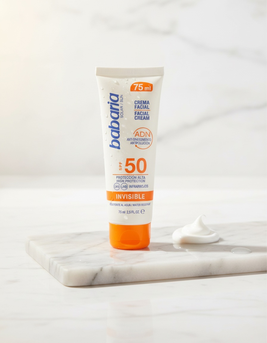 Babaria SOLAR INVISIBLE DNA facial sun cream SPF50 75 ml - Afbeelding 3