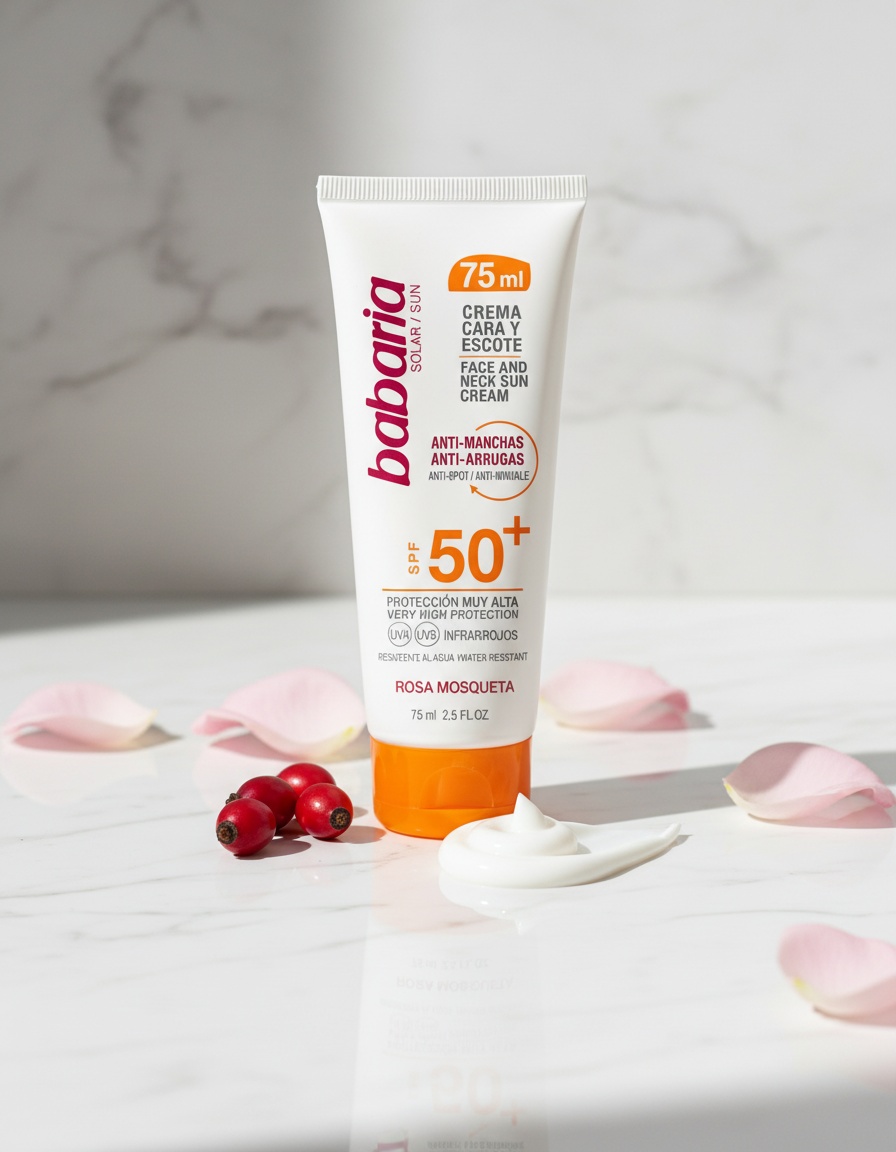 Babaria SOLAR FACE&DECOLLETE anti-stain fluid SPF50+ 75 ml - Afbeelding 3