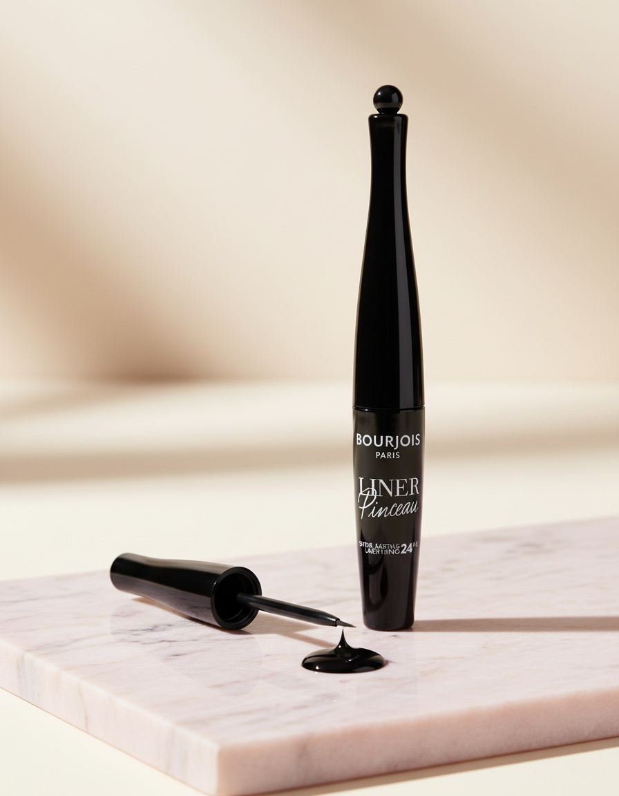 Bourjois LINER PINCEAU 24H liquid eyeliner #1-Noir Beaux-Arts 2,5 ml - Afbeelding 2