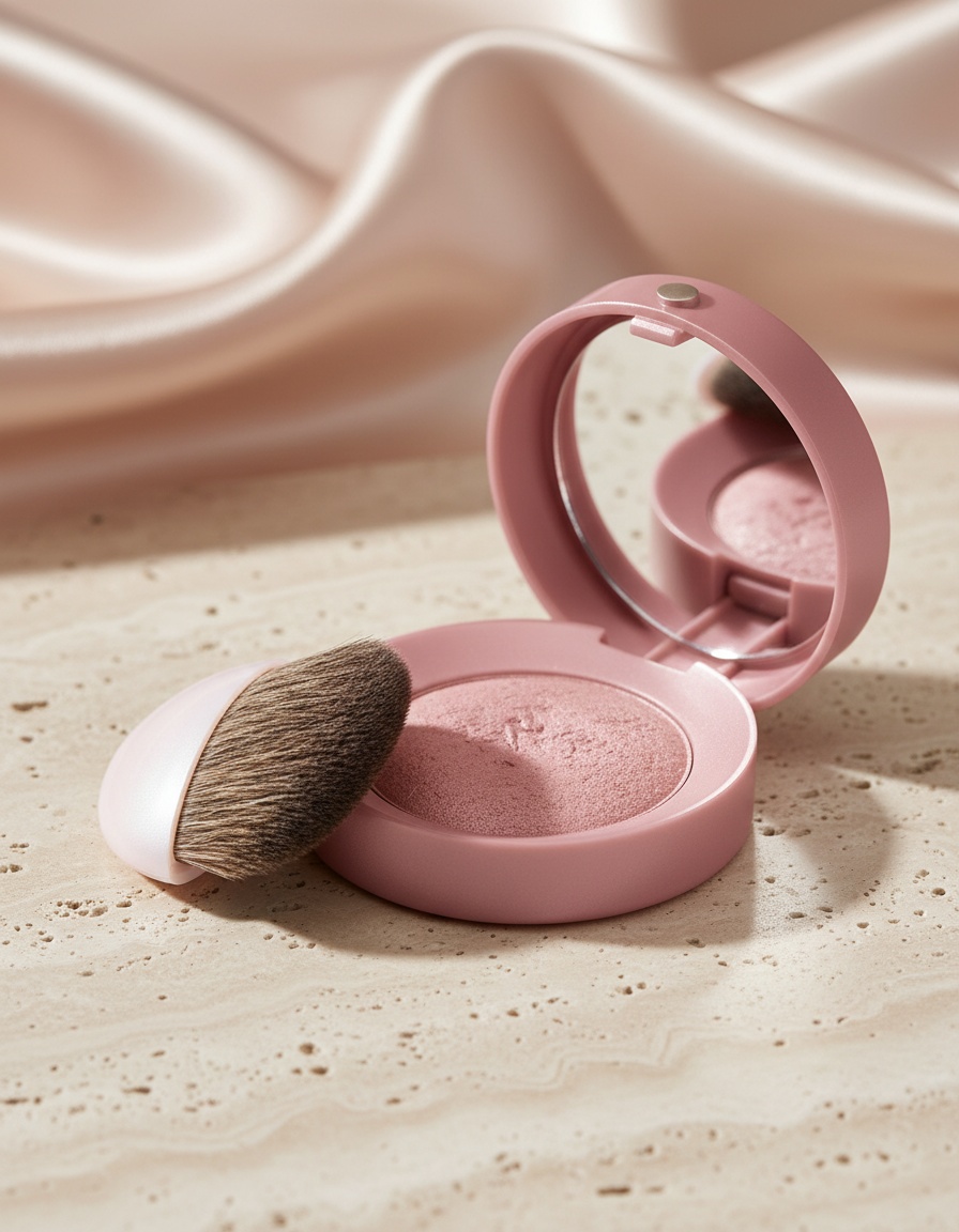 Bourjois LITTLE ROUND pot blusher powder #074-rose ambre - Afbeelding 2