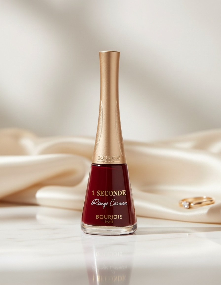 Bourjois SOIRS DE PARIS ONE SECONDE nail polish #060-Rouge Carmen 1 u - Afbeelding 3