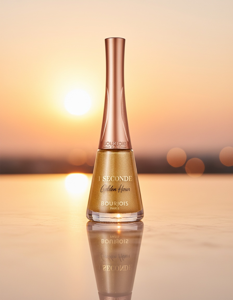 Bourjois SOIRS DE PARIS ONE SECONDE nail polish #063-Golden Hour 1 u - Afbeelding 2