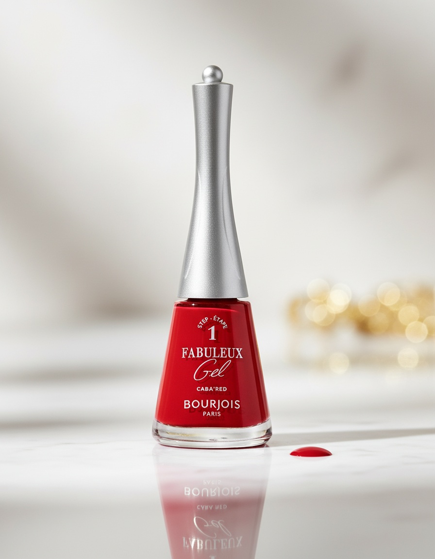 Bourjois FABULEUX gel nail polish #315-caba red 9 ml - Afbeelding 2
