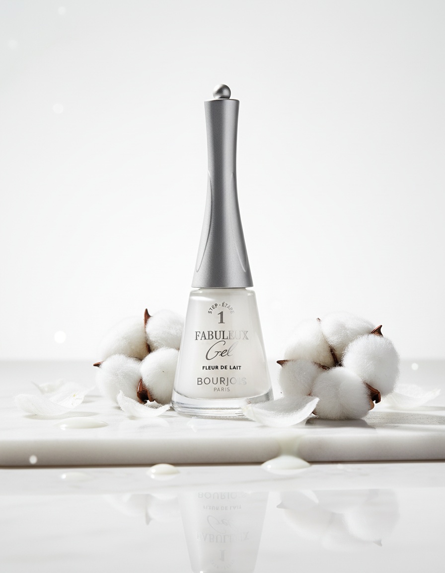 Bourjois FABULEUX gel nail polish #095-fleur de lait 9 ml - Afbeelding 2