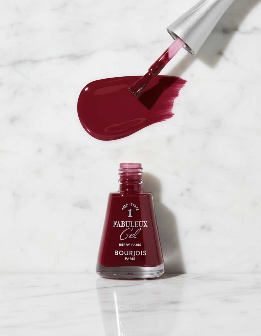 Bourjois FABULEUX gel nail polish #340-berry paris 9 ml - Afbeelding 2