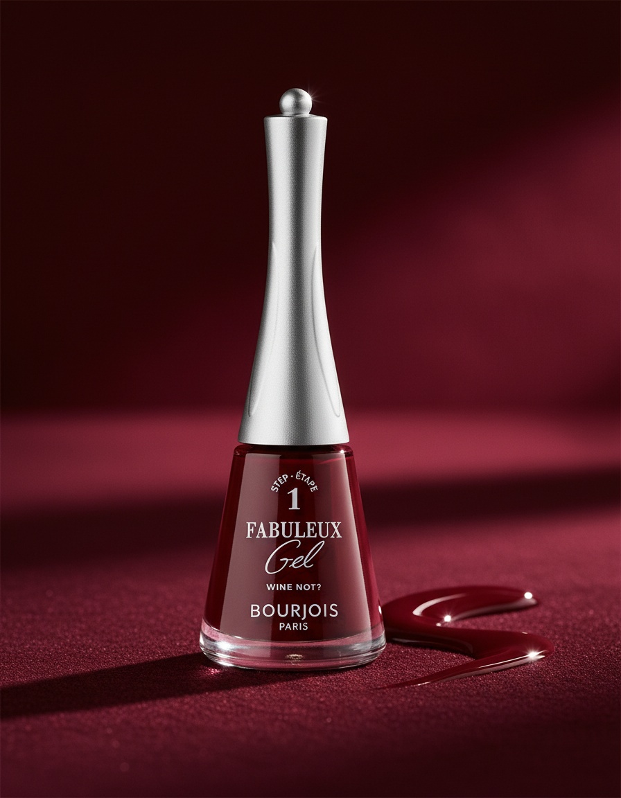 Bourjois FABULEUX gel nail polish #410-wine Not? 9ml - Afbeelding 2