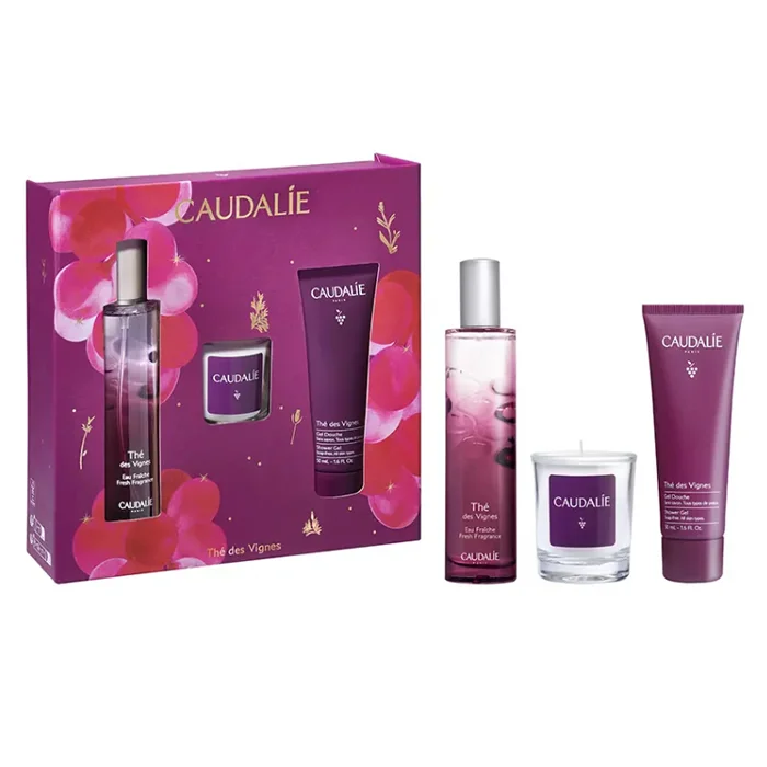 Caudalie Thé Des Vignes Eau Fraiche Spray 50ml Set 3 Pieces